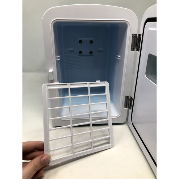 Koolatron Light Blue Mini Fridge 6 Can AC/DC Thermoelectric Cooler Tested Works - Picture 15 of 16